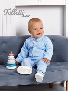  Komplet dla chłopca z kardiganem | folletti 22A011