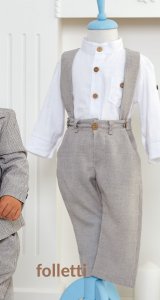 Komplet chłopięcy w kratkę | Folletti 24A01.4